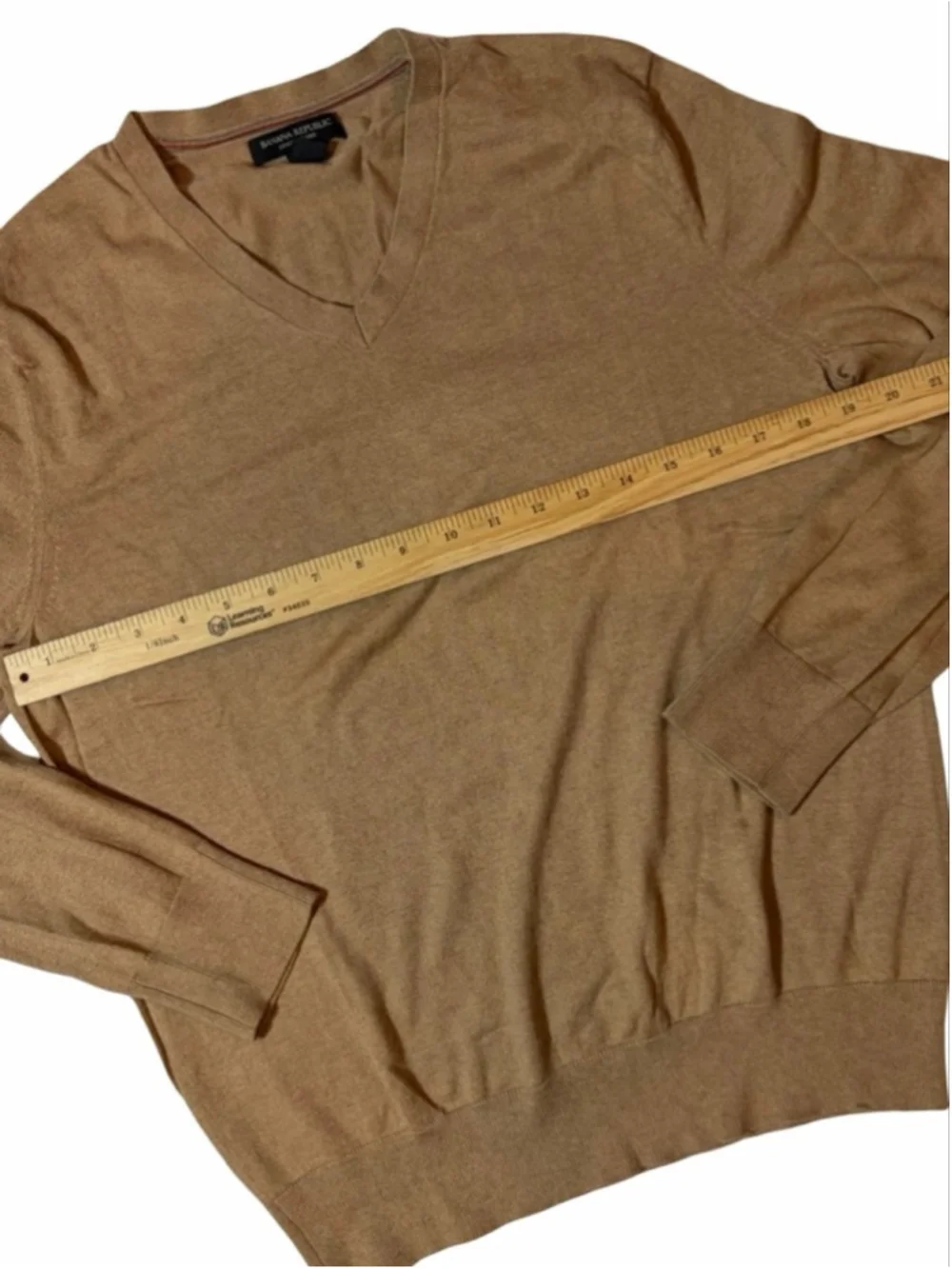 Banana Republic Luxury Blend Silk Cashmere Camel Sweater Pullover Medium
